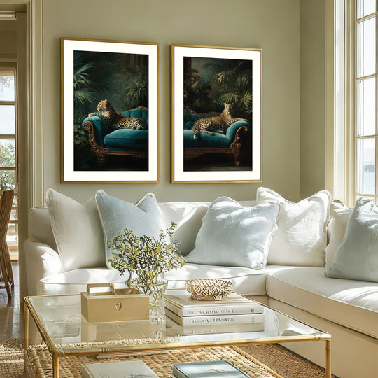 Leopard Wall Art Set of 2