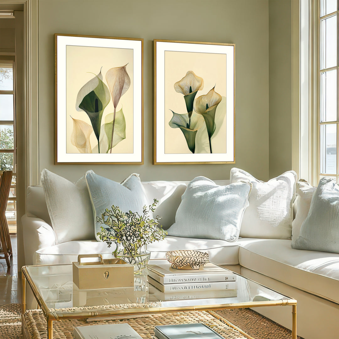 Calla Lily Wall Art Set of 2