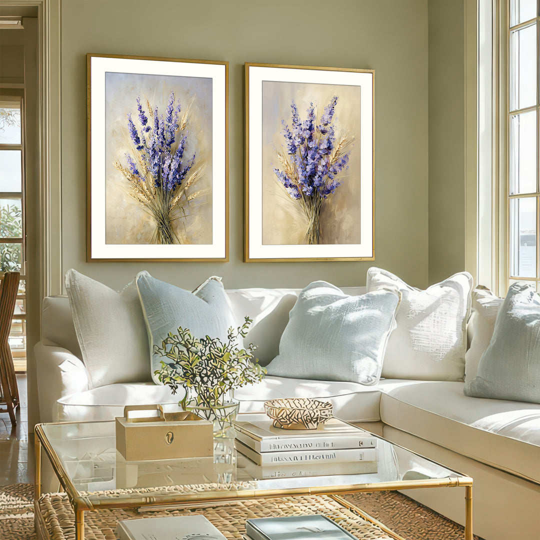 Lavender Wall Art Prints Set of 2