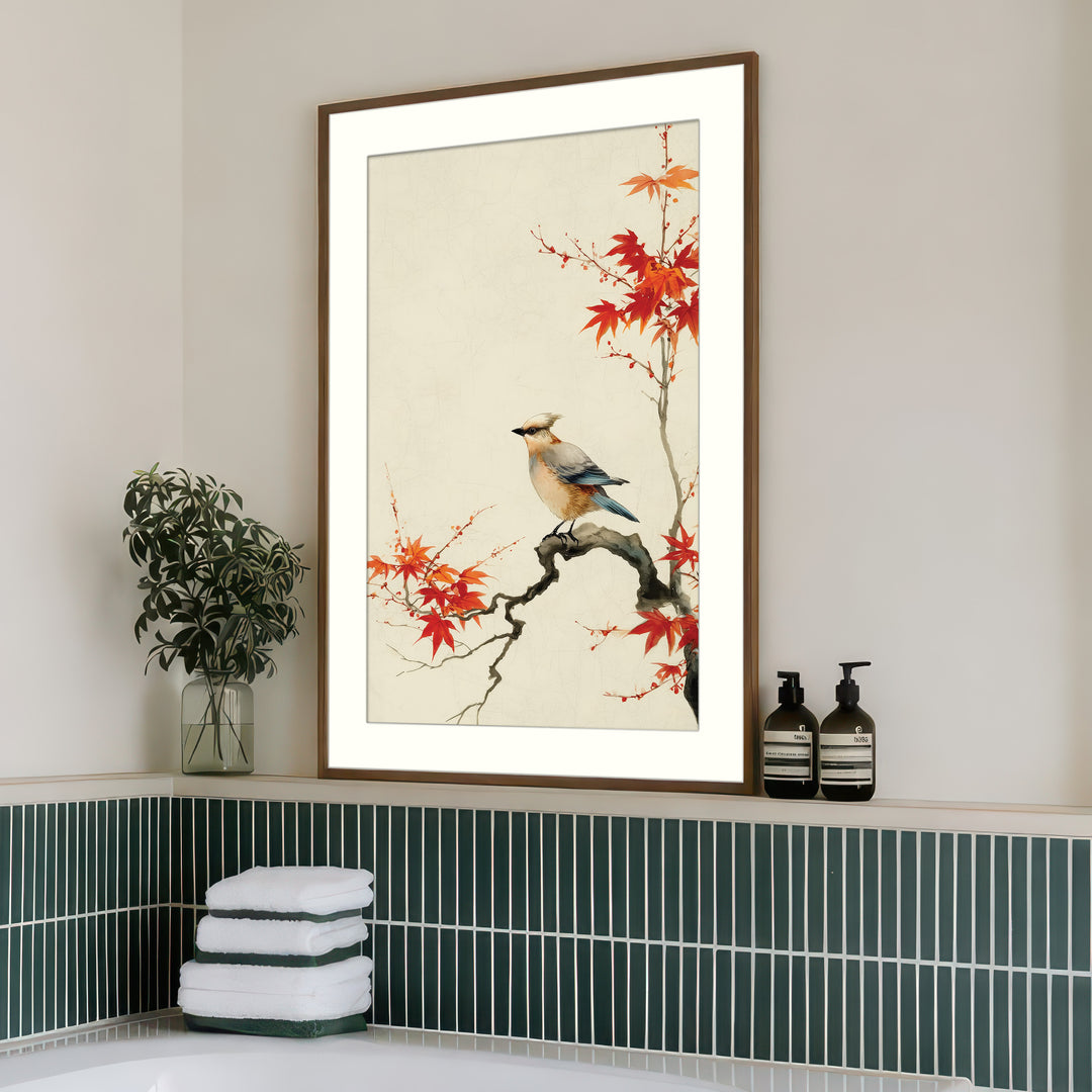 Bird on Maple Branch