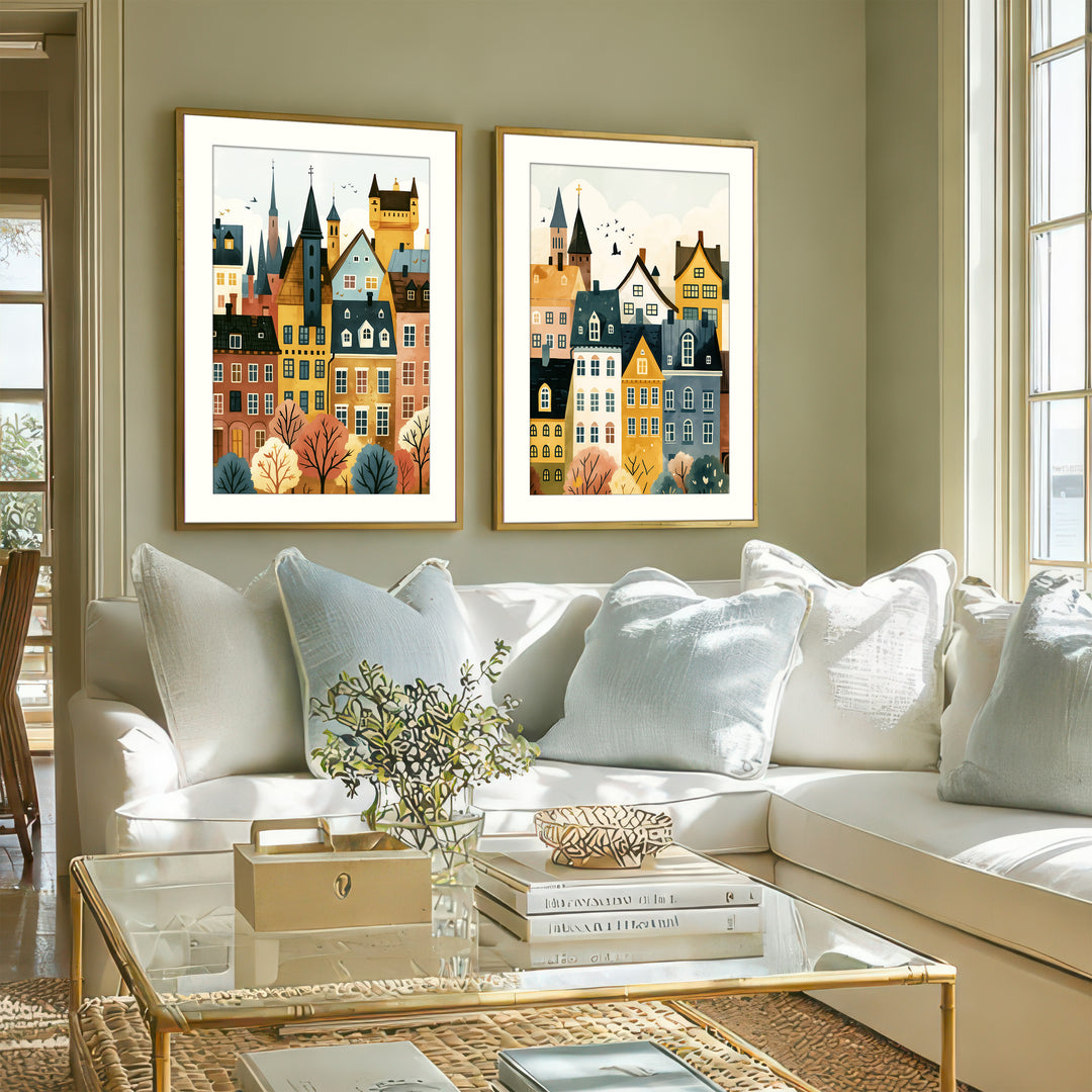 European Cityscape Wall Art Prints