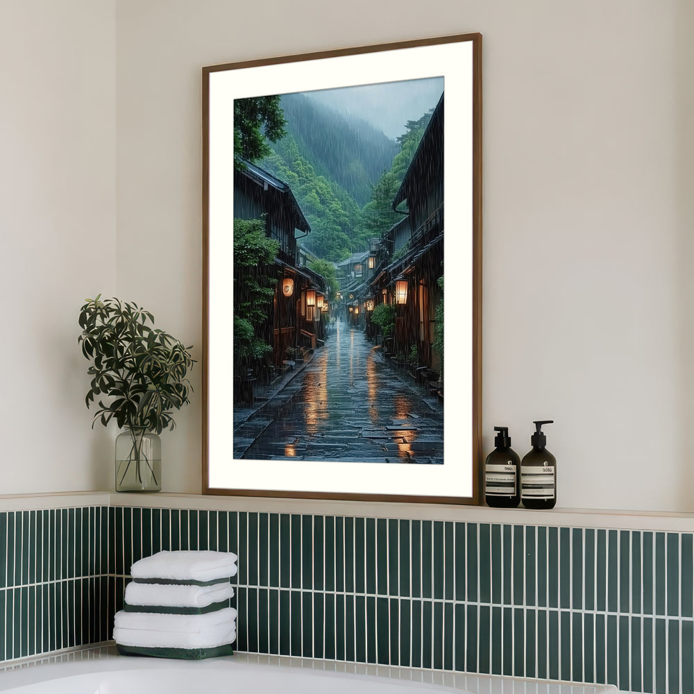 Rainy Street Japan Print