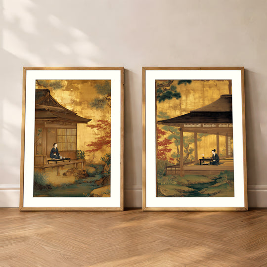 Japanese Zen Wall Art Prints Set of 2