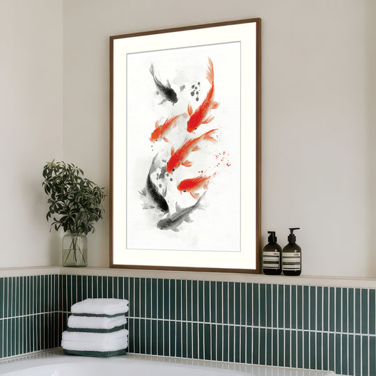 Koi Fish in Motion