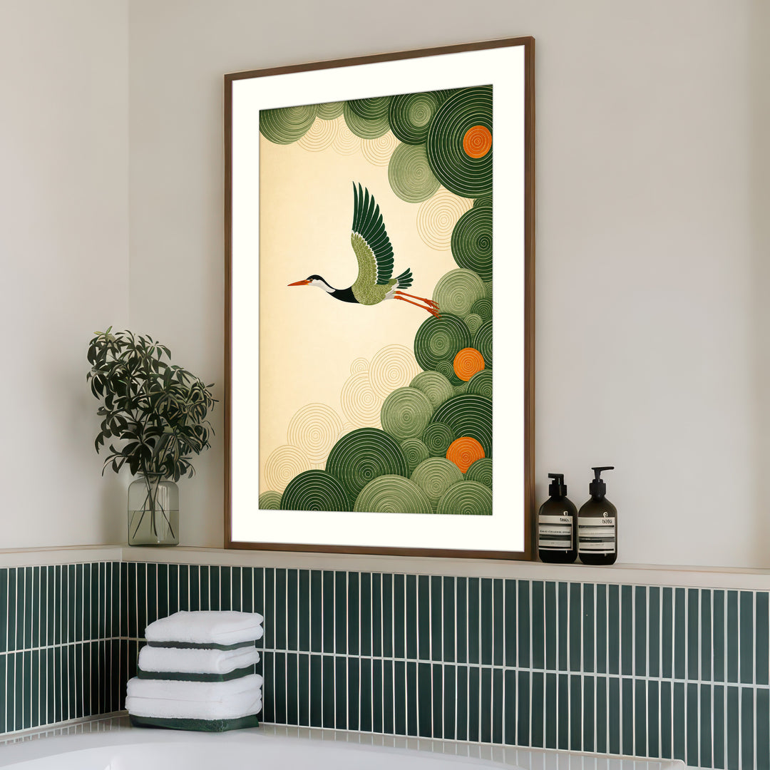 Heron Bird Art Print