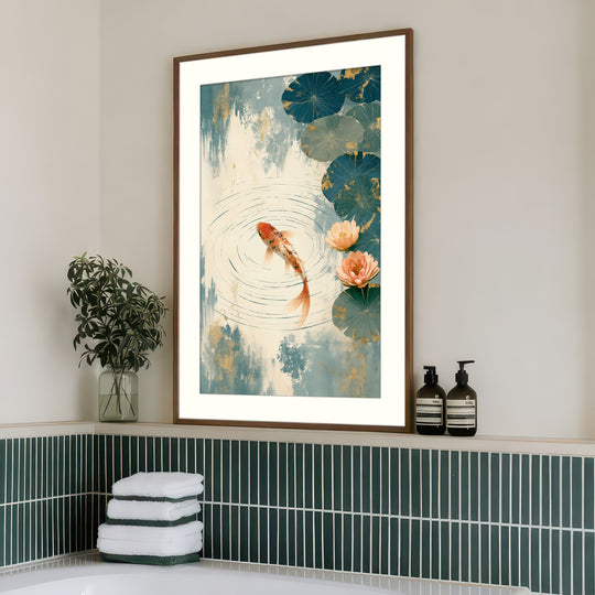 Orange Carp Wall Art
