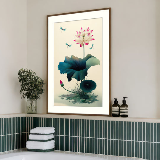 Lotus Flower Wall Art Print