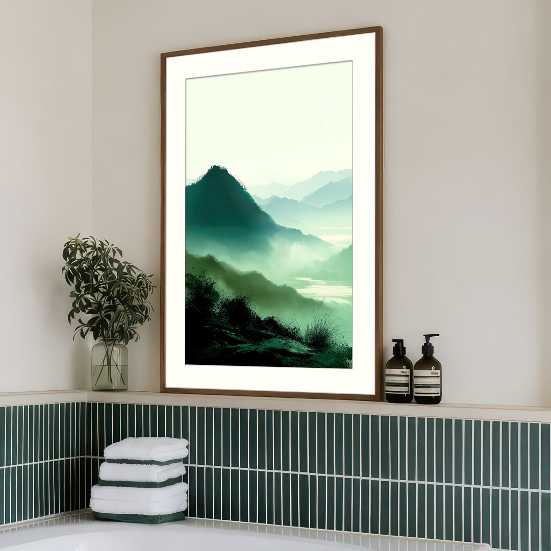Green Mountain Wall Art Print