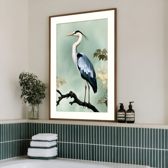 Grey Heron Art Print