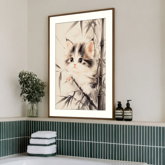 Cute Kitten Wall Art Print