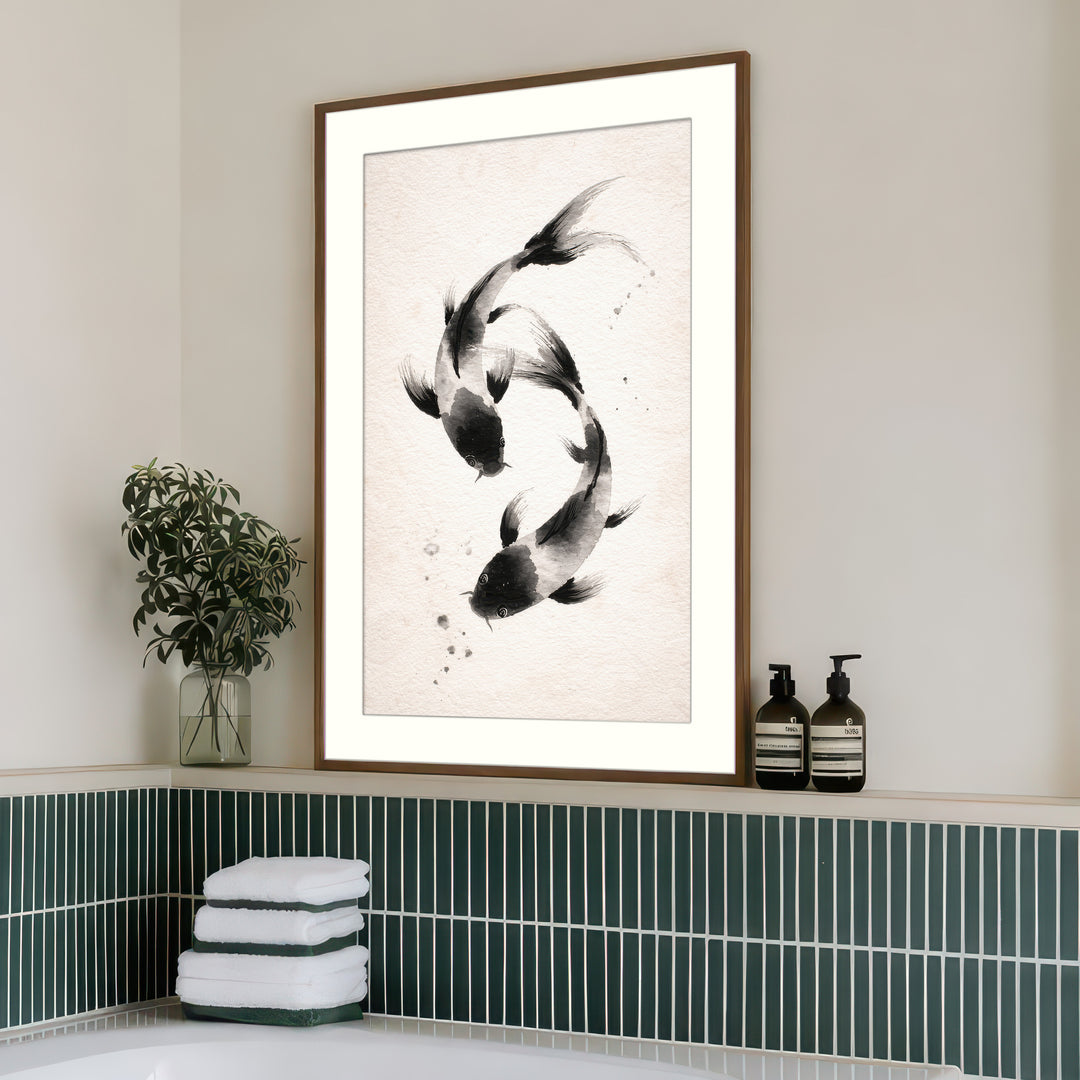 Koi Fish Wall Art Print