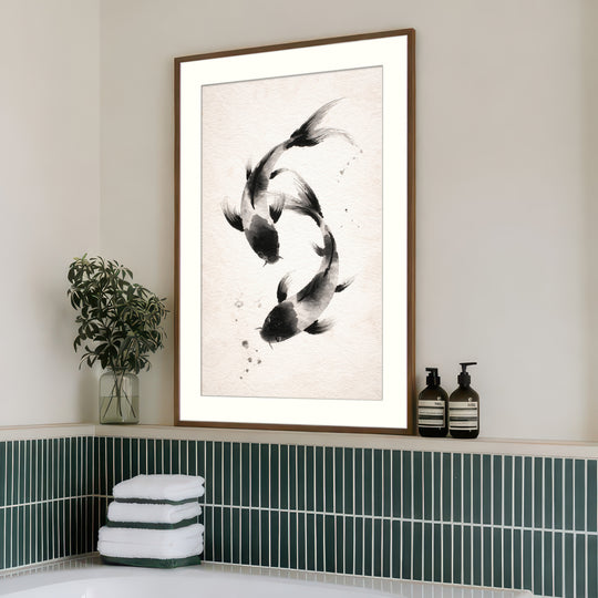 Koi Fish Wall Art Print