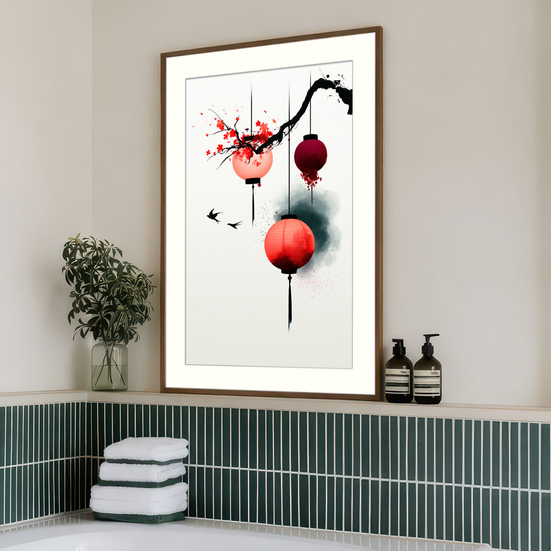 Japanese Lantern Wall Art Print