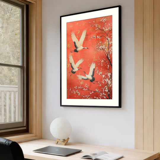 Japanese Crane Wall Art