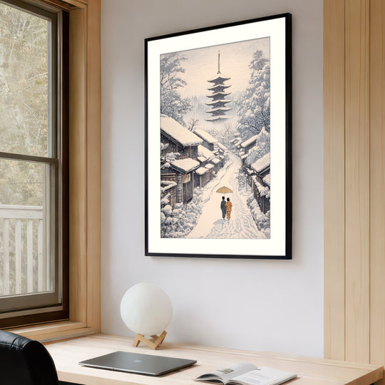 Old Village Snowfall