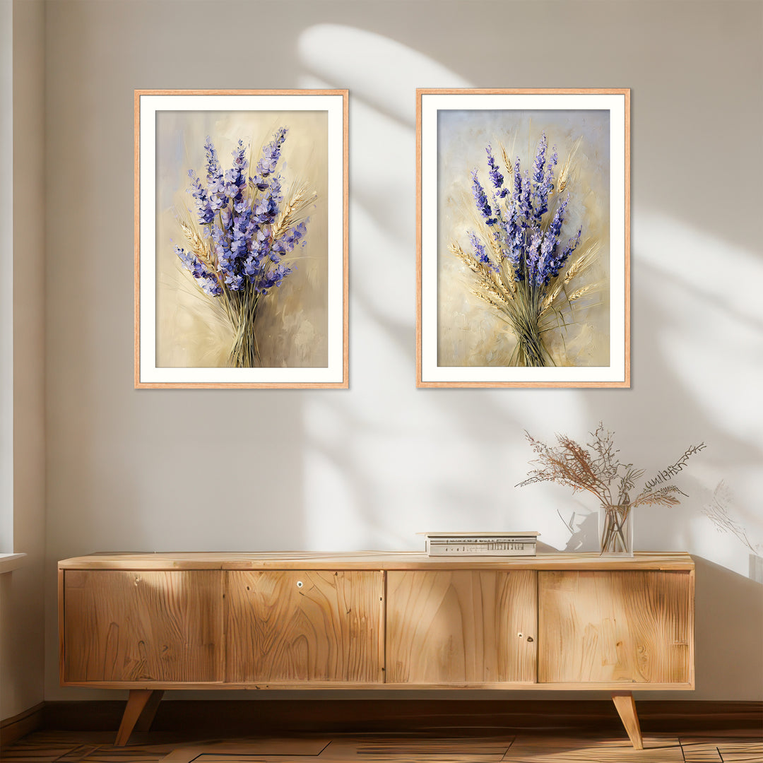 Lavender Wall Art Prints Set of 2