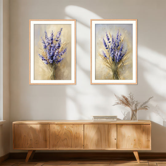 Lavender Wall Art Prints Set of 2