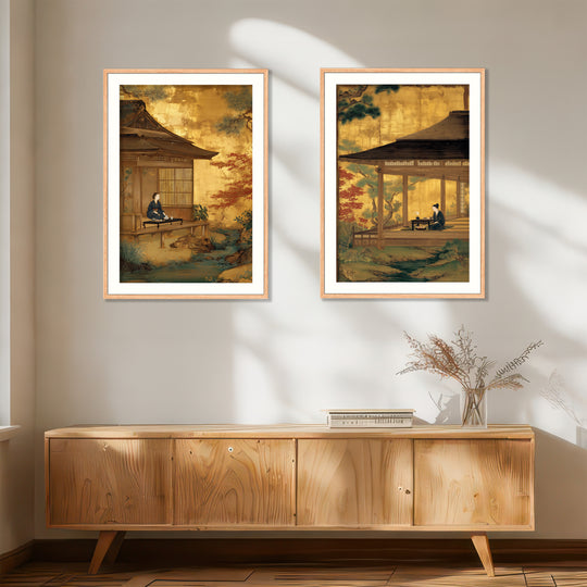 Japanese Zen Wall Art Prints Set of 2
