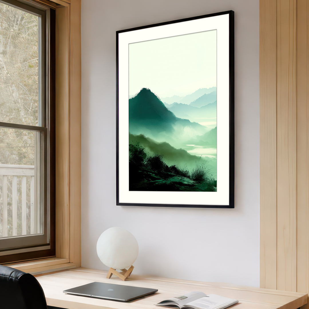 Green Mountain Wall Art Print