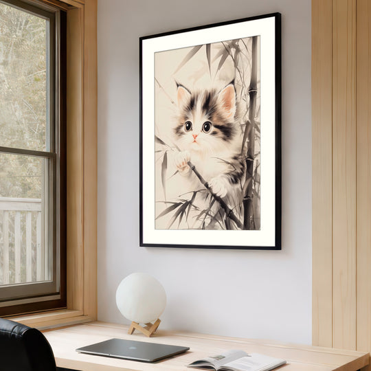 Cute Kitten Wall Art Print