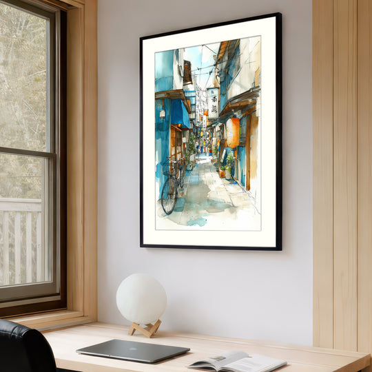 Japanese Alley Wall Art Print