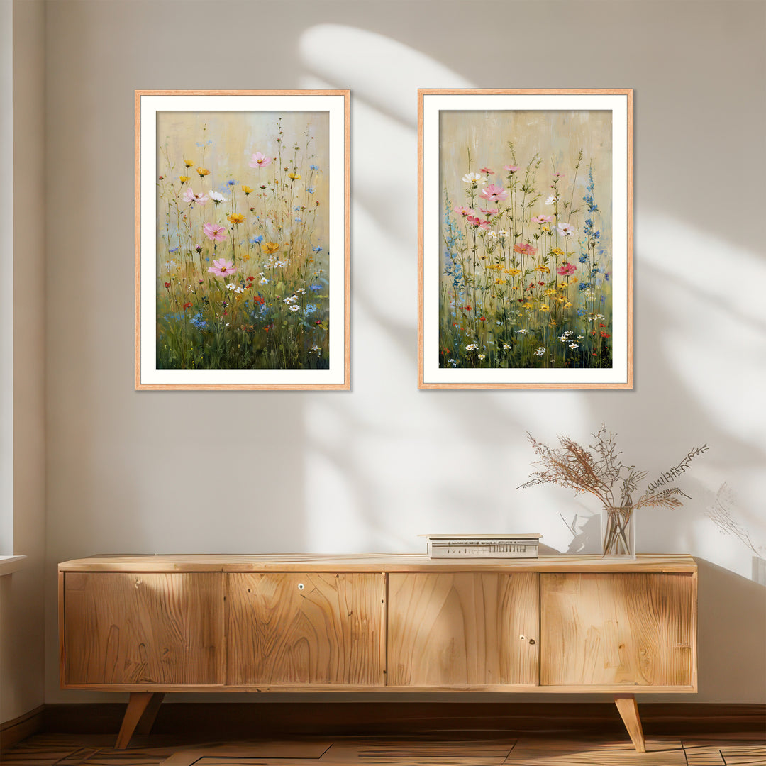 Wildflower meadow wall art prints
