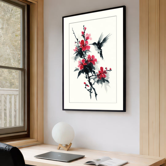 Hummingbird and Blossom