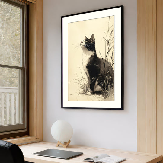Black Cat Art Print