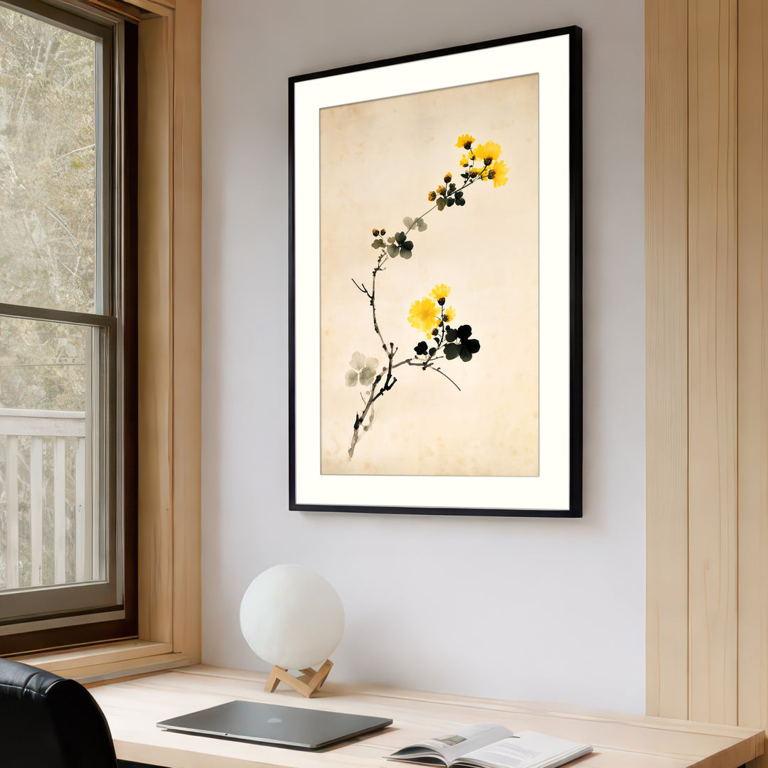 Yellow Floral Art Print