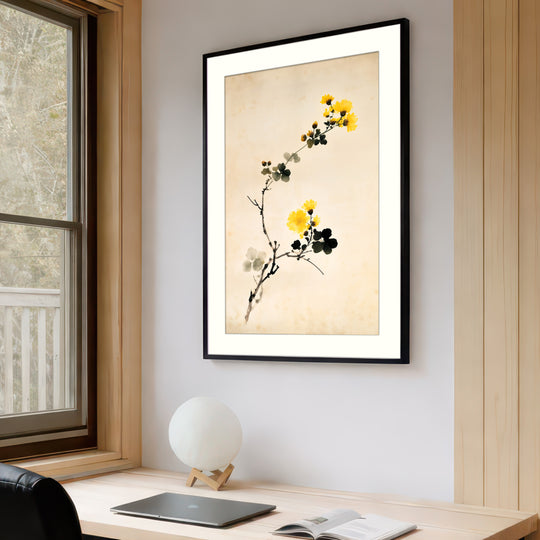 Yellow Floral Art Print