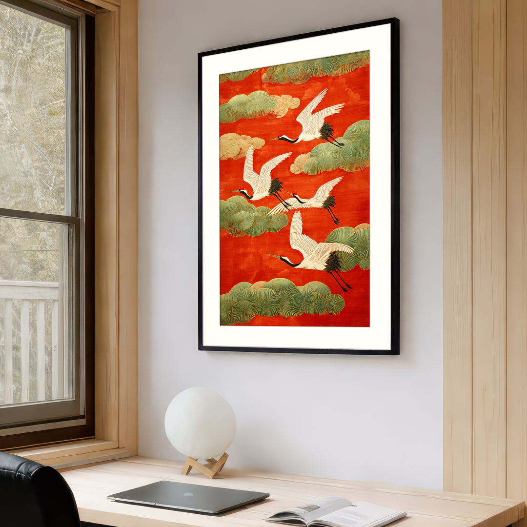 Japanese Crane Art Print