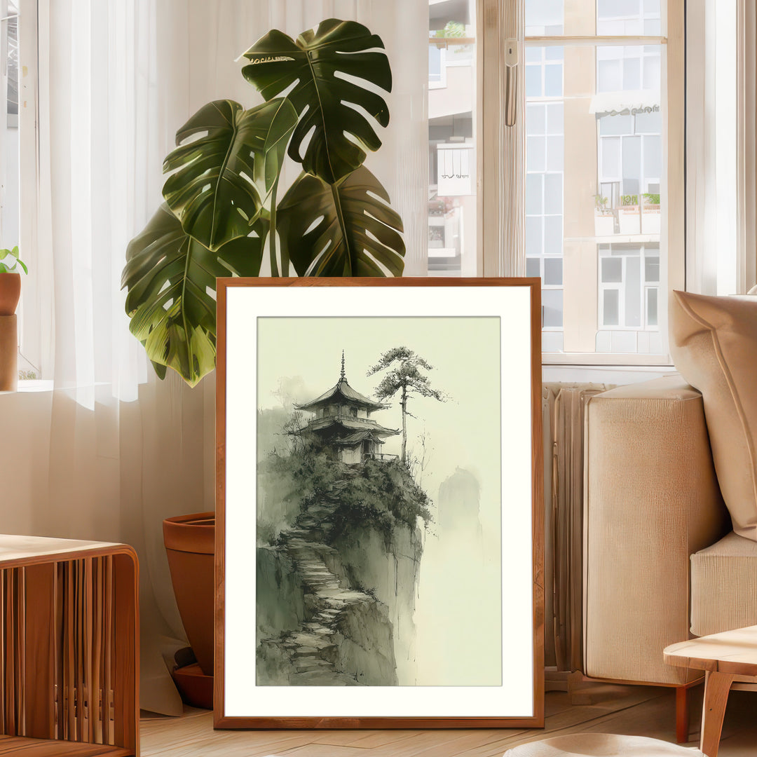 Japanese Temple Wall Art Print