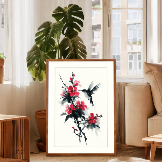 Hummingbird and Blossom