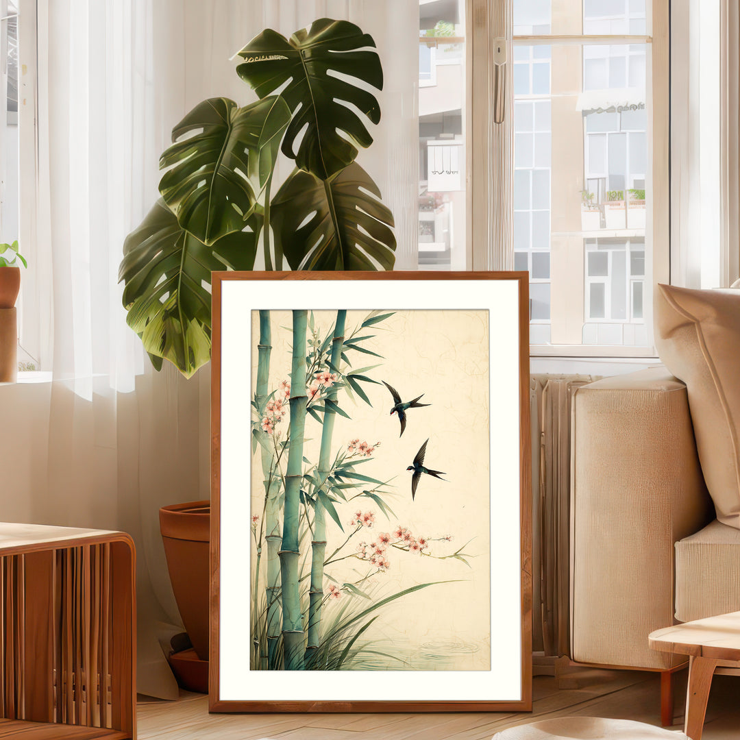 Bamboo Bird Art Print