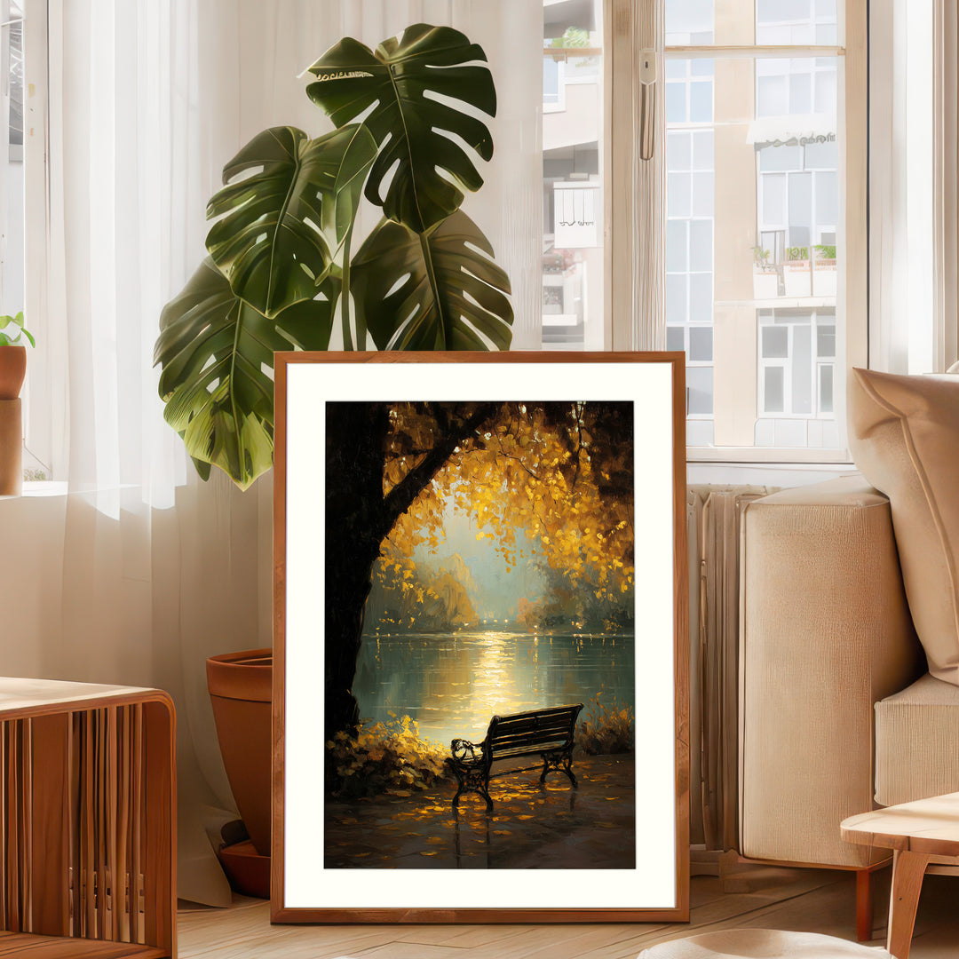 Autumn Lake Art Print