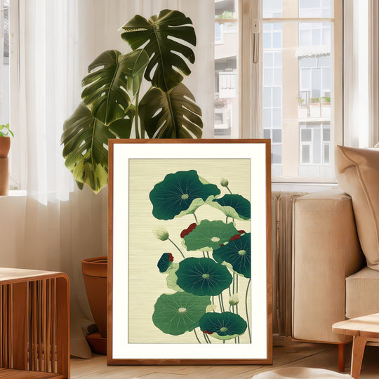 Lotus Leaf Art Print