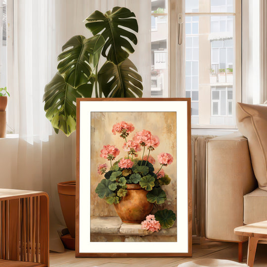 Pink Geranium Art Print
