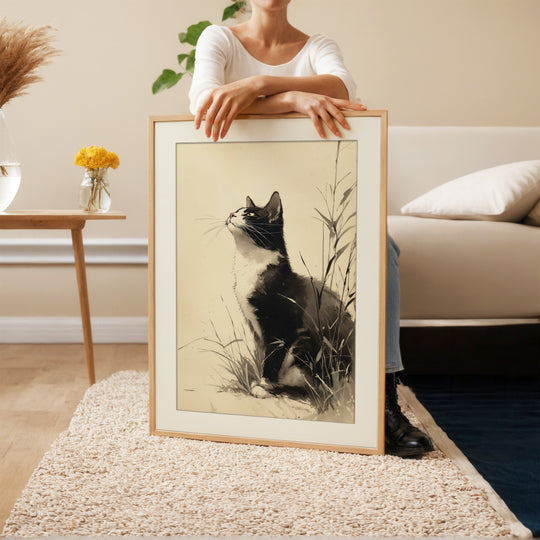 Black Cat Art Print
