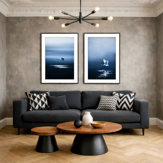 Blue Crane Wall Art Prints