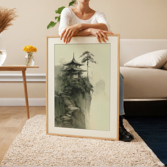 Japanese Temple Wall Art Print
