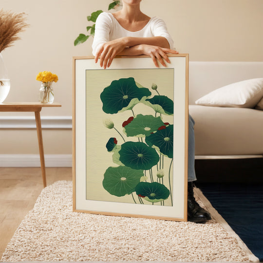 Lotus Leaf Art Print