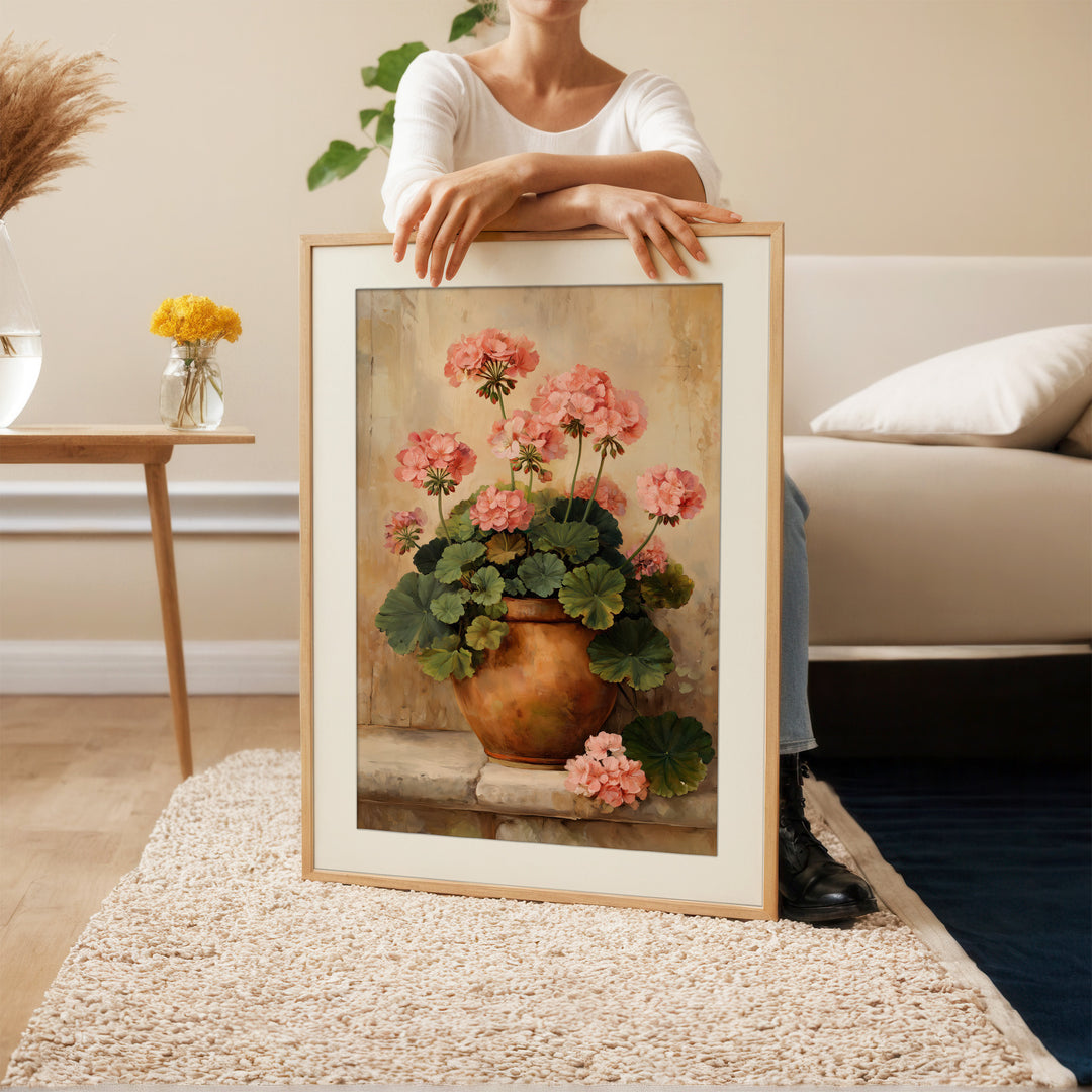 Pink Geranium Art Print