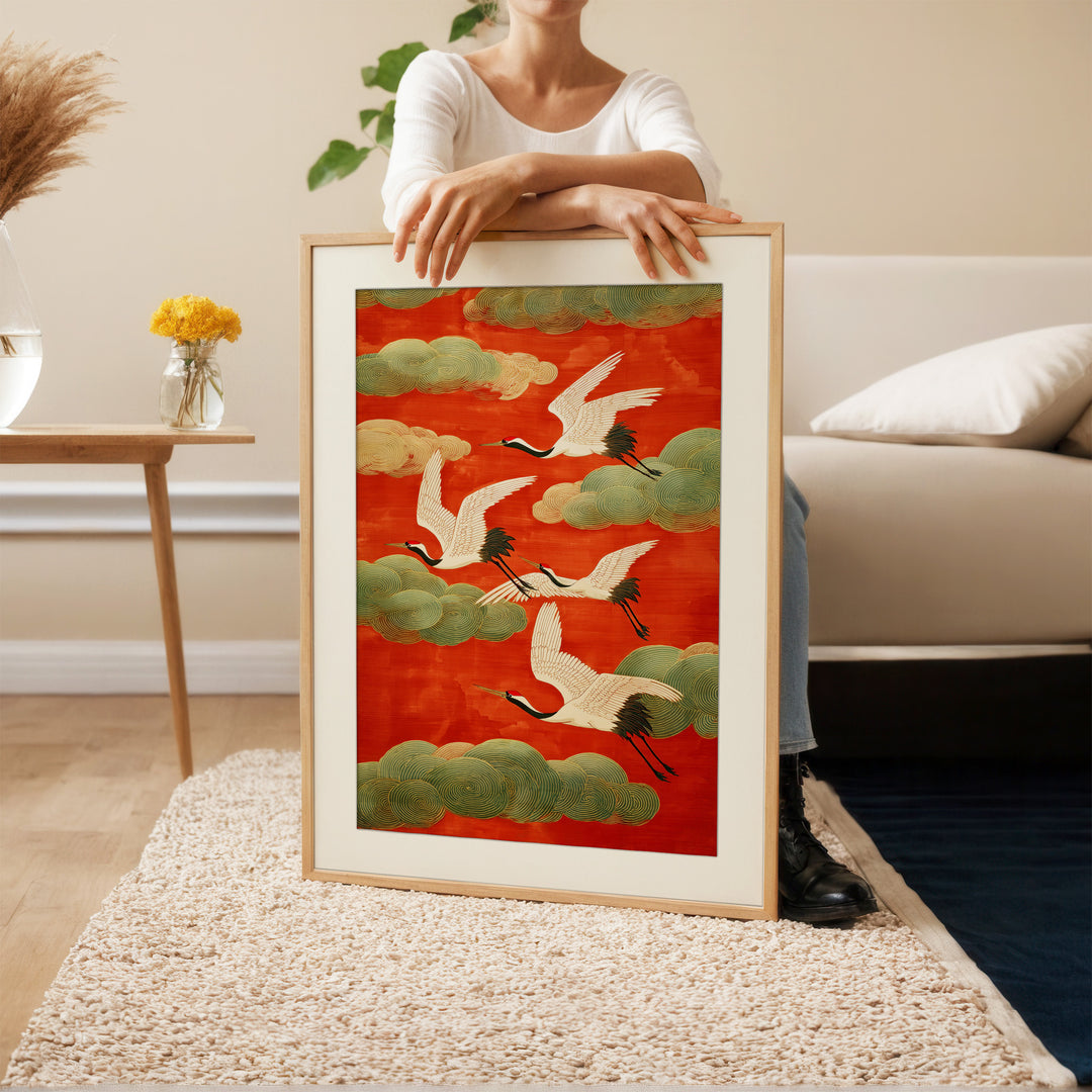 Japanese Crane Art Print