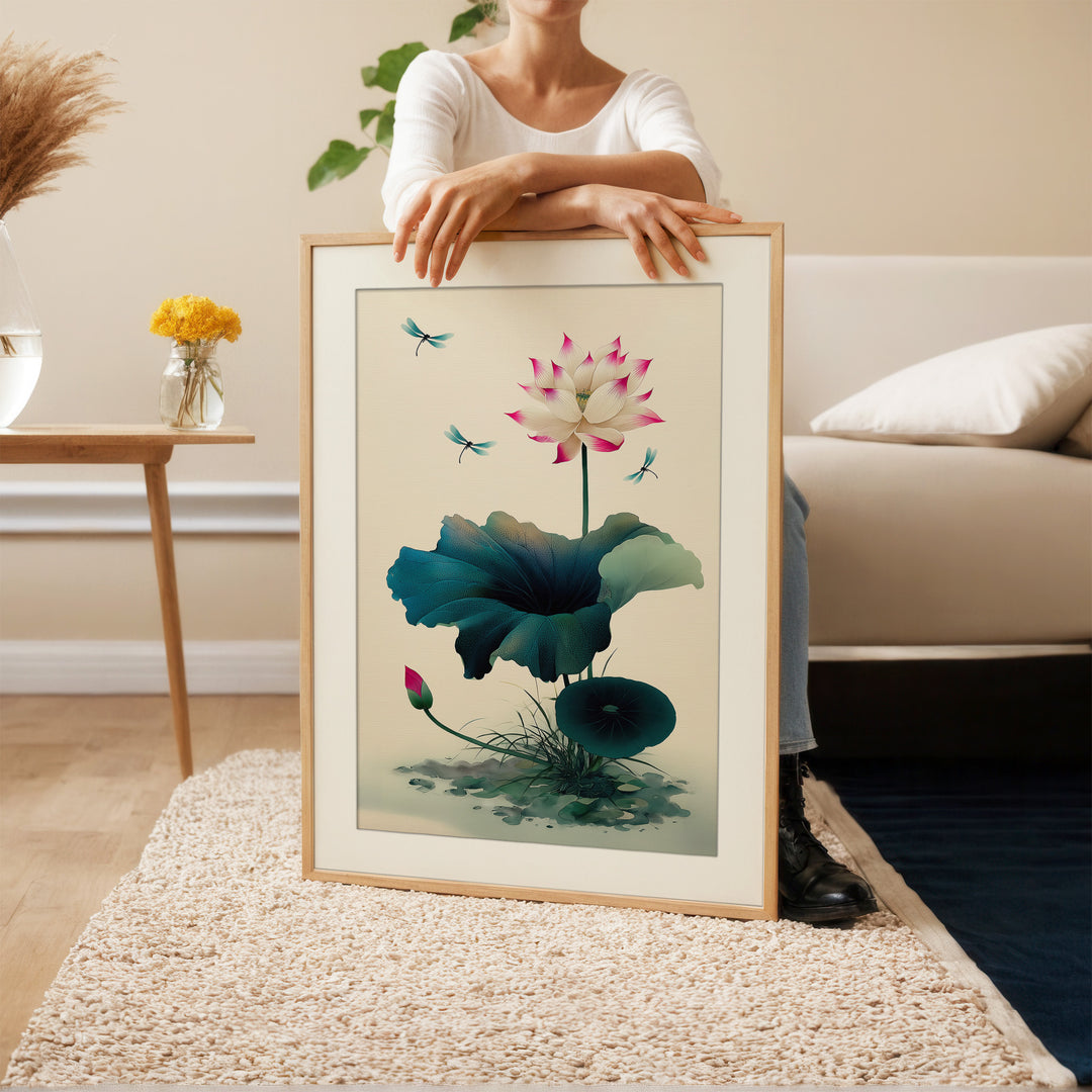 Lotus Flower Wall Art Print