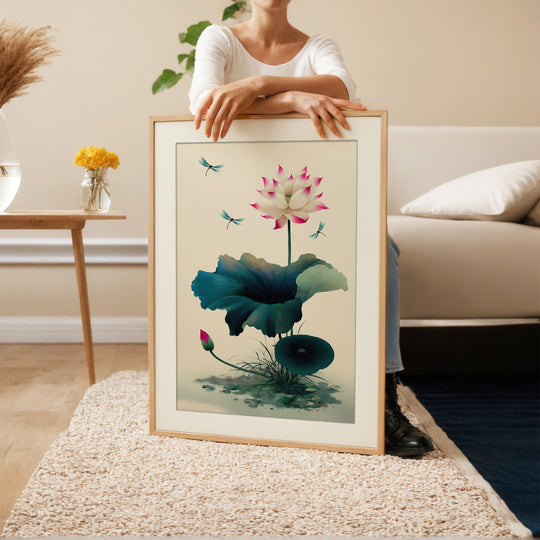 Lotus Flower Wall Art Print