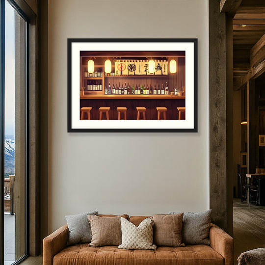 Japanese Sake Bar Wall Art Print
