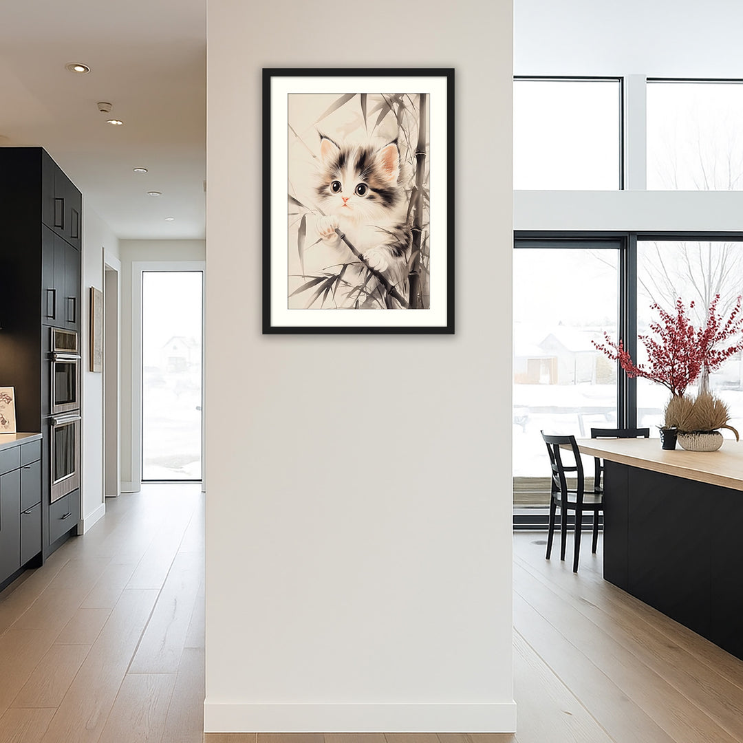 Cute Kitten Wall Art Print