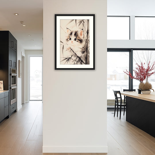 Cute Kitten Wall Art Print