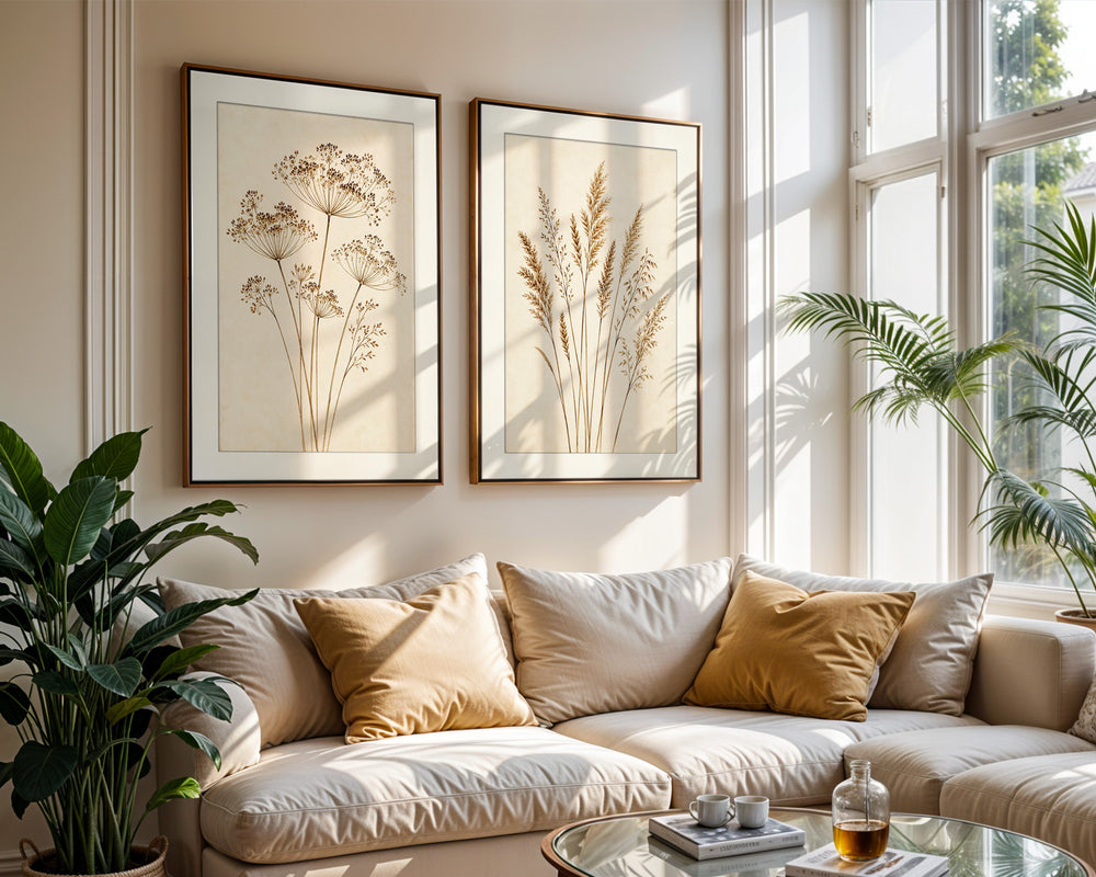 Neutral Botanical Wall Art Prints