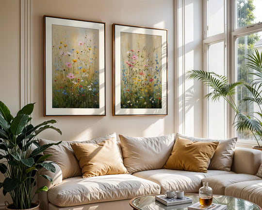 Wildflower meadow wall art prints